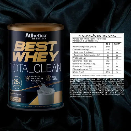 Best Whey Total Clean 490g - Atlhetica Nutrition