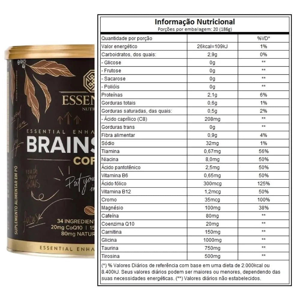 Brainstorm Coffee 186g - Essential Nutrition