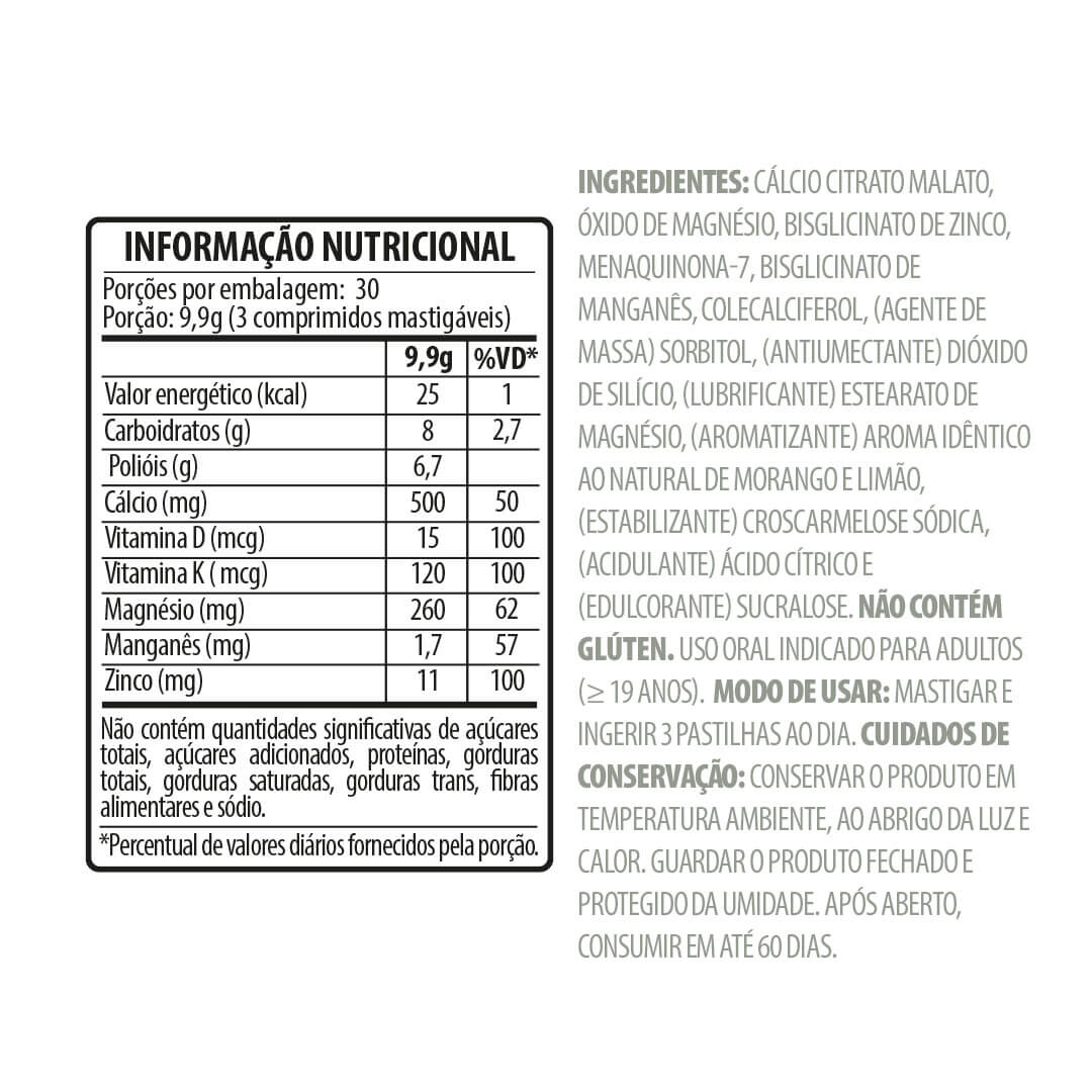 Belt Cálcio Bariatric Mastigável -  Belt Nutrition