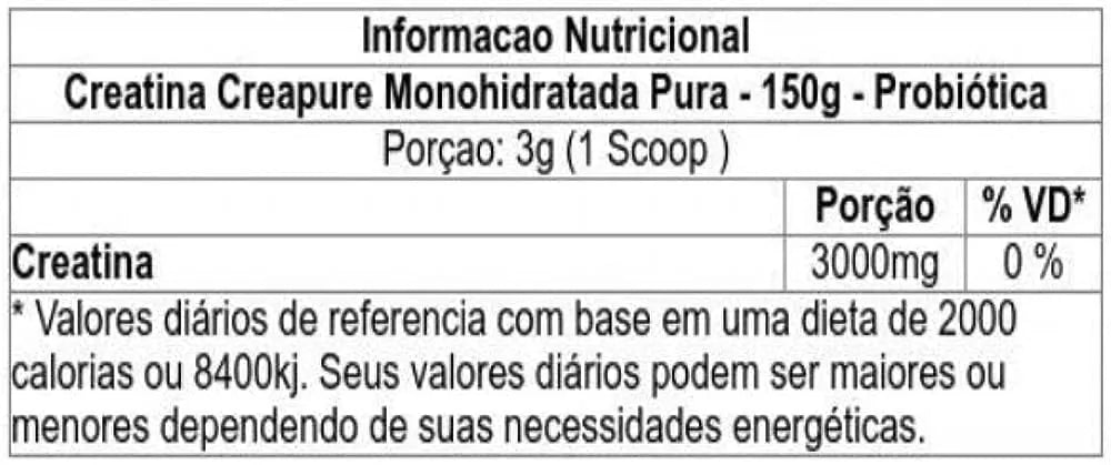 Pure Creatina Creapure 150g - Probiótica