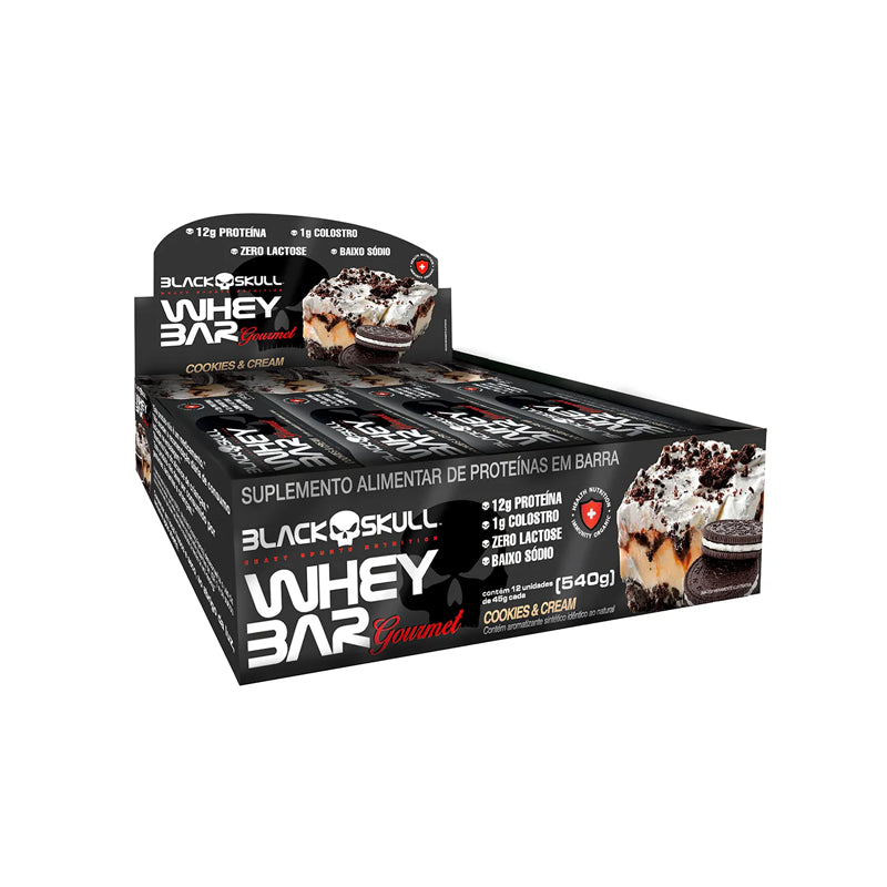 Whey Bar Gourmet 45g 12 un - Black Skull