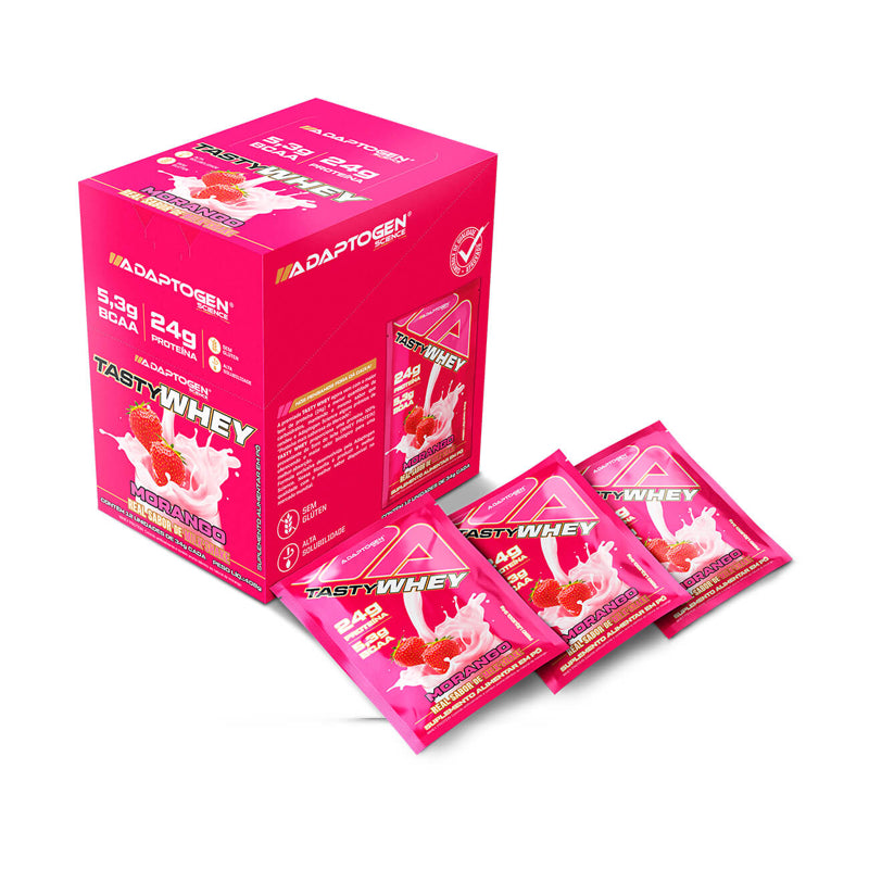 Tasty Whey 34g 12 sachês - Adaptogen