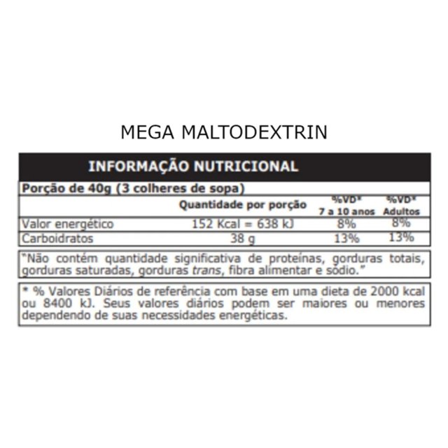 Mega Malto Dextrin 1kg - Probiótica