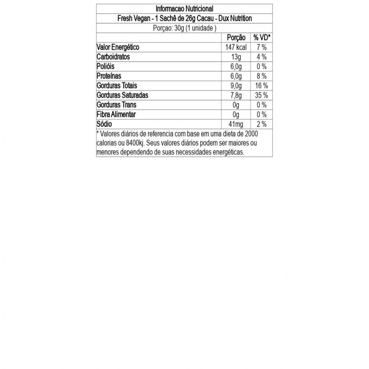 Fresh Vegan 26g - Dux Nutrition