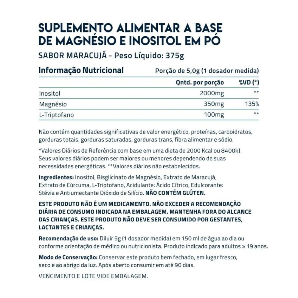 Magnésio + Inositol Relief 2.0 375g - True Source