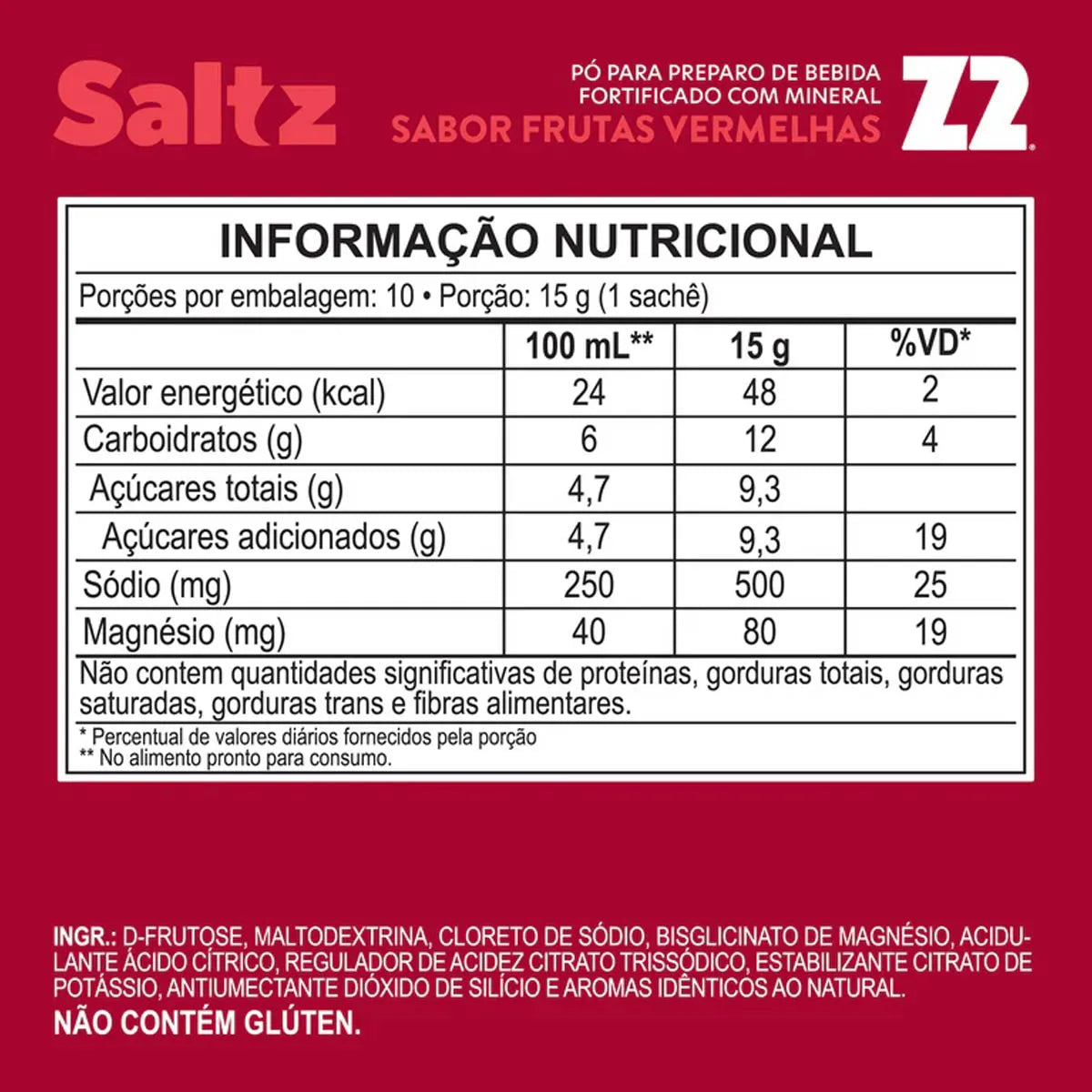 Saltz 500 (Display c/10 sachês 15g)