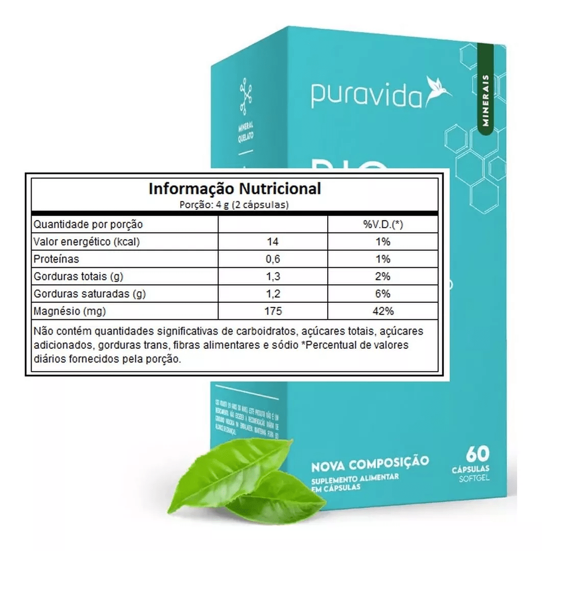 Bio Mag 60 cápsulas – Puravida